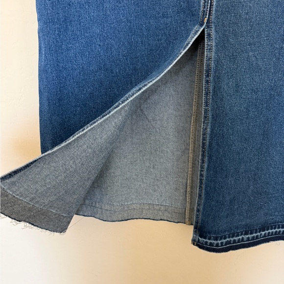 Urban Outfitters BDG Theo Denim A-Line Midi Maxi Skirt Dark Women’s Medium - Picture 7 of 14